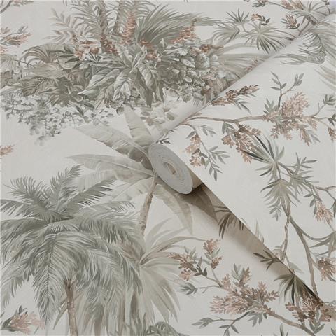 Boutique Sanctuary Wallpaper Bali Palm 145699 Sage/Rose