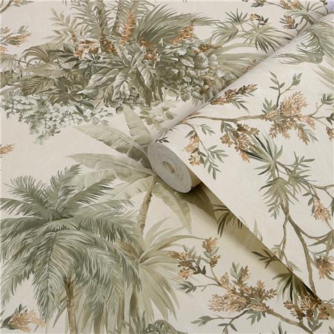 Boutique Sanctuary Wallpaper Bali Palm 145700 Sage/Gold