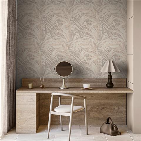 Boutique Sanctuary Wallpaper Congo Palm 145703 Pebble