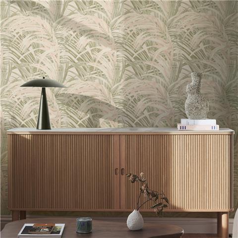 Boutique Sanctuary Wallpaper Congo Palm 145704 Sage/Rose