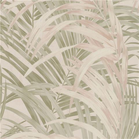 Boutique Sanctuary Wallpaper Congo Palm 145704 Sage/Rose