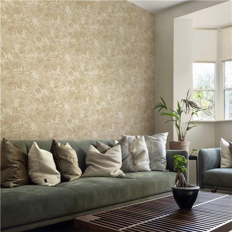Boutique Sanctuary Wallpaper Amazonia Palm 145711 Gold
