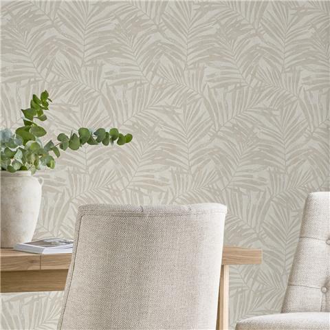 Next Luxe Wallpaper Palmetta 145910 Ivory