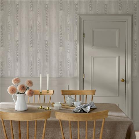 Martha Stewart Wallpaper Bedford Faux Bois 146789 Natural