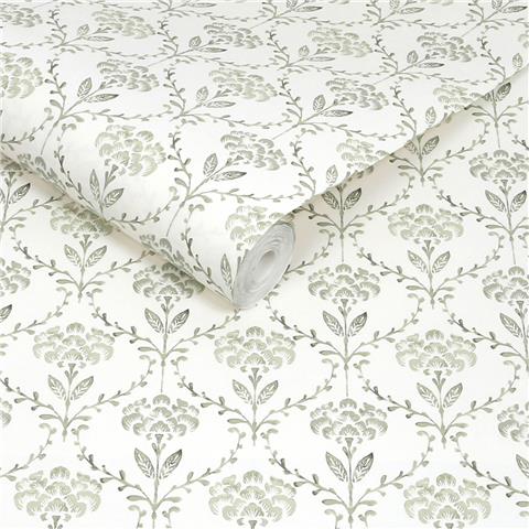 Martha Stewart Wallpaper Chateau Fleur 146793 Basketweave Green