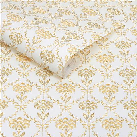 Martha Stewart Wallpaper Chateau Fleur 146795 Ochre