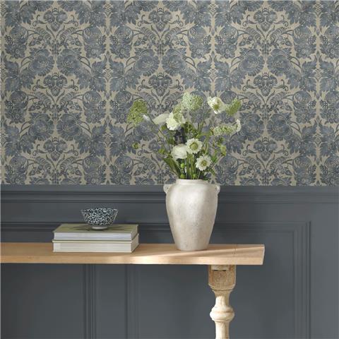 Martha Stewart Wallpaper Florentine Damask 146798 Tarn