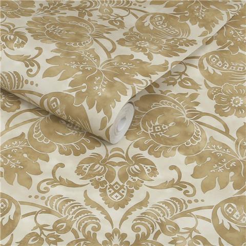 Martha Stewart Wallpaper Florentine Damask 146800 Antique Gold