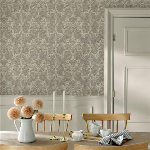 Martha Stewart Wallpaper Florentine Damask 146801 Taupe