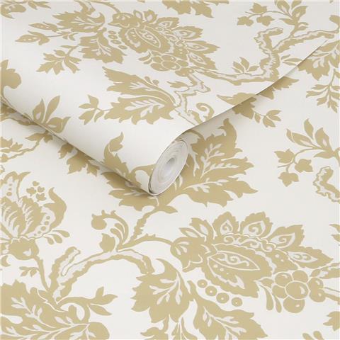 Martha Stewart Wallpaper Jacobean Antique 146803 Antique Gold