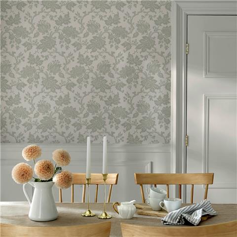 Martha Stewart Wallpaper Jacobean Antique 146805 Fennel Seed