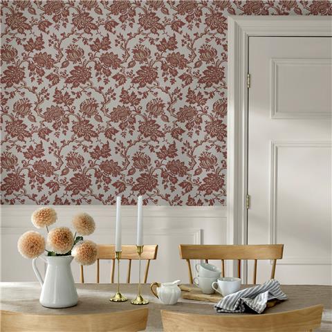 Martha Stewart Wallpaper Jacobean Antique 146806 Russet