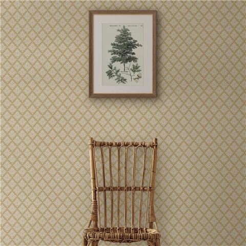 Martha Stewart Wallpaper Artisan Floral 146812 Antique Gold
