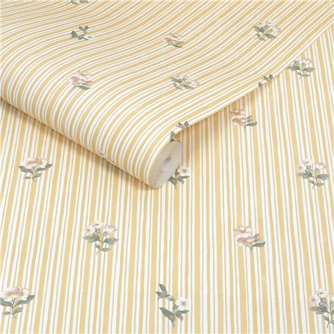 Martha Stewart Wallpaper Garden Stripe 146816 Ochre