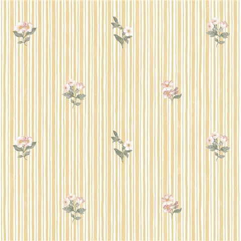 Martha Stewart Wallpaper Garden Stripe 146816 Ochre