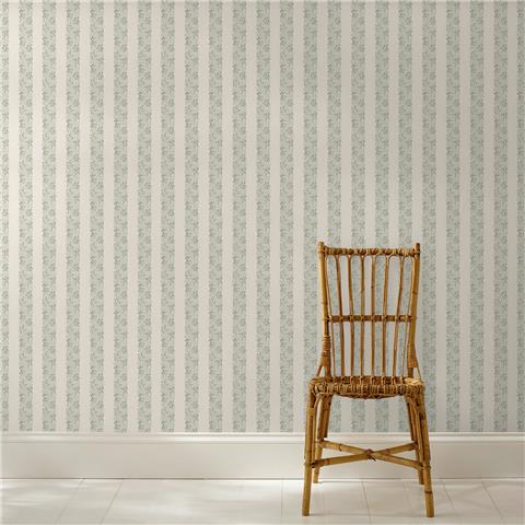 Martha Stewart Wallpaper Heritage Garden Stripe 146819 Moss
