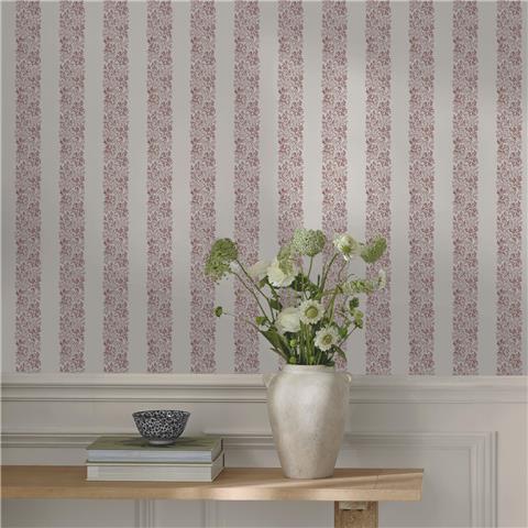 Martha Stewart Wallpaper Heritage Garden Stripe 146821 Russet