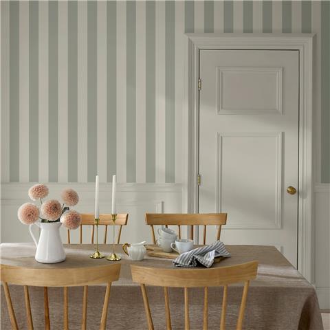 Martha Stewart Wallpaper Classic Stripe 146825 Fennel Seed