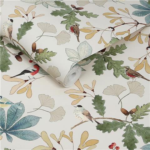 Sophie Allport Orchard Birds Wallpaper 146829 Off White