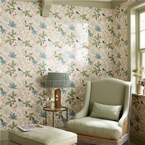 Sophie Allport Orchard Birds Wallpaper 146829 Off White
