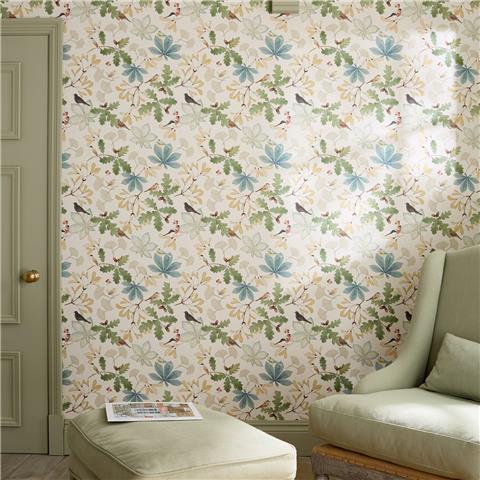 Sophie Allport Orchard Birds Wallpaper 146829 Off White