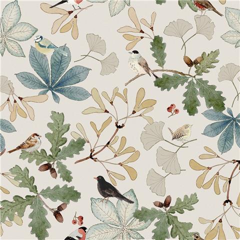 Sophie Allport Orchard Birds Wallpaper 146829 Off White