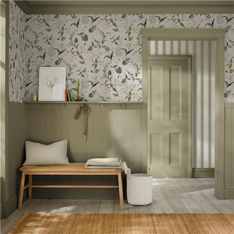 Sophie Allport Wild Floral Wallpaper 146830 Langham White