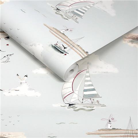 Sophie Allport Coastal Boats Wallpaper 146835 Cottesmore Sky