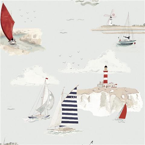 Sophie Allport Coastal Boats Wallpaper 146835 Cottesmore Sky