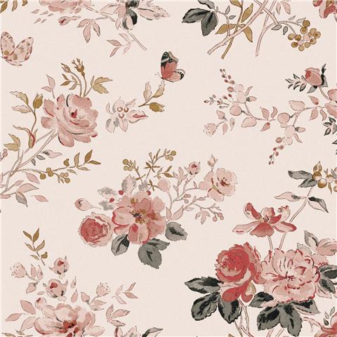 Sophie Allport Vintage Rose Wallpaper 146842 Chalk Blush