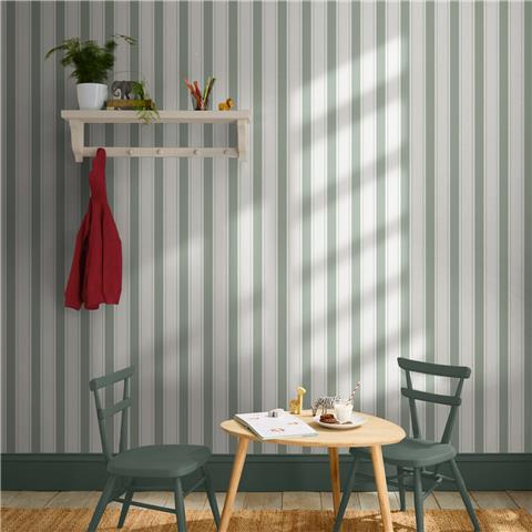 Sophie Allport Oundle Stripe Wallpaper 146843 Morning Fog