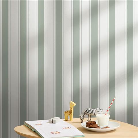 Sophie Allport Oundle Stripe Wallpaper 146843 Morning Fog