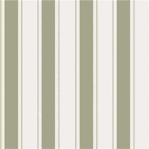 Sophie Allport Oundle Stripe Wallpaper 146844 Mossbank Green