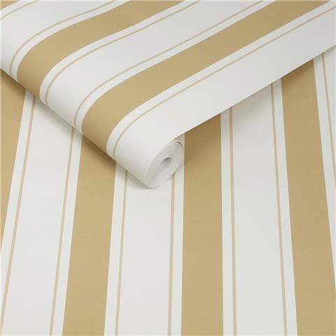 Sophie Allport Oundle Stripe Wallpaper 146845 Warm Honey