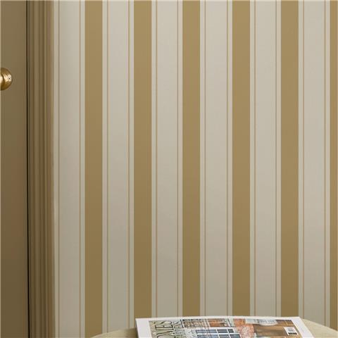 Sophie Allport Oundle Stripe Wallpaper 146845 Warm Honey