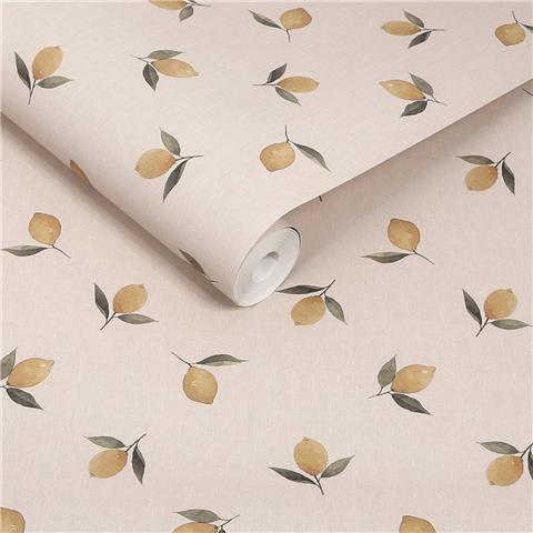 Sophie Allport Lemons Wallpaper 146848 Soft Linen