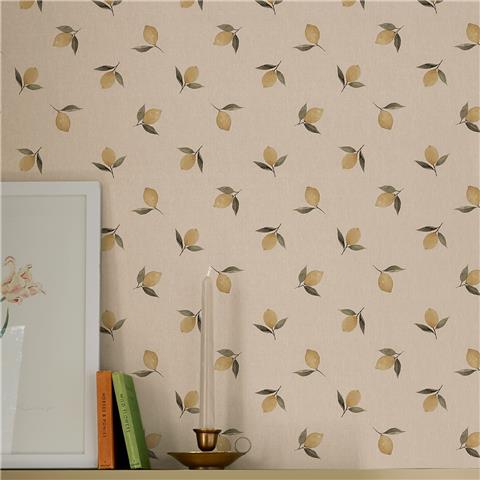 Sophie Allport Lemons Wallpaper 146848 Soft Linen