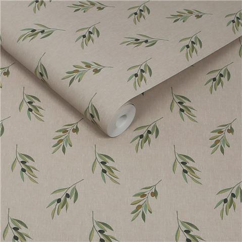 Sophie Allport Olive Branch Wallpaper 146850 Woven Wicker