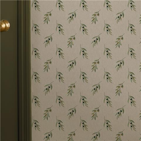 Sophie Allport Olive Branch Wallpaper 146850 Woven Wicker