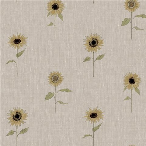 Sophie Allport Sunflowers Wallpaper 146851 Woven Wicker