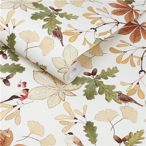 Sophie Allport Orchard Birds Wallpaper 146852 Warm Sand
