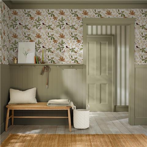 Sophie Allport Orchard Birds Wallpaper 146852 Warm Sand