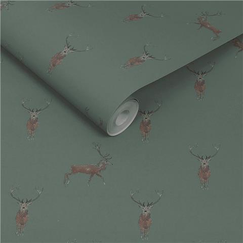 Sophie Allport Doggy Daycare Wallpaper 146853 Heritage Teal
