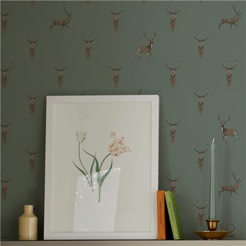 Sophie Allport Doggy Daycare Wallpaper 146853 Heritage Teal