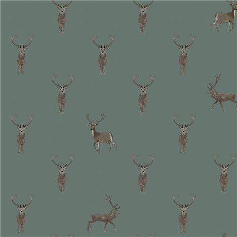 Sophie Allport Doggy Daycare Wallpaper 146853 Heritage Teal
