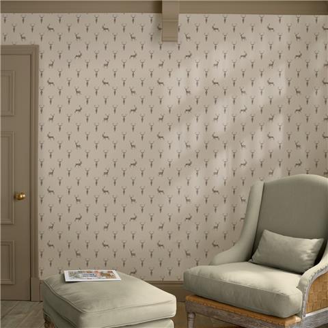 Sophie Allport Highland Stag Wallpaper 146855 Rutland Stone