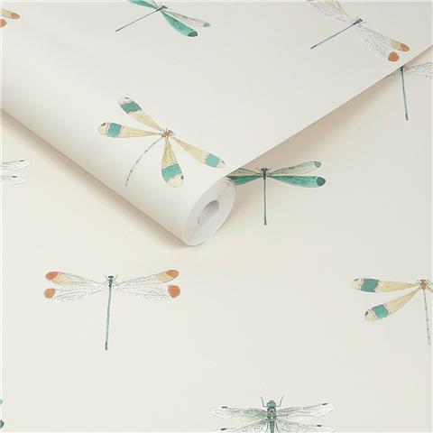 Sophie Allport Watercolour Dragonfly Wallpaper 146858 Off White