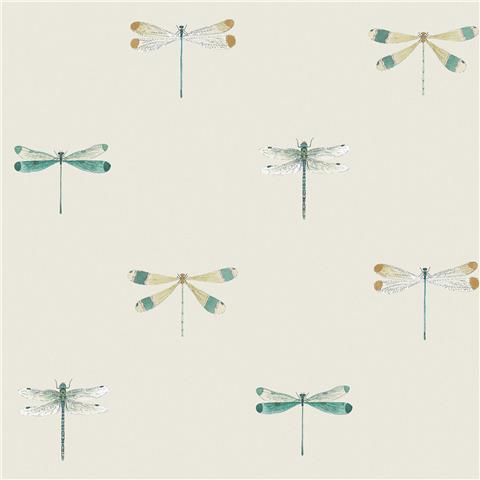 Sophie Allport Watercolour Dragonfly Wallpaper 146858 Off White
