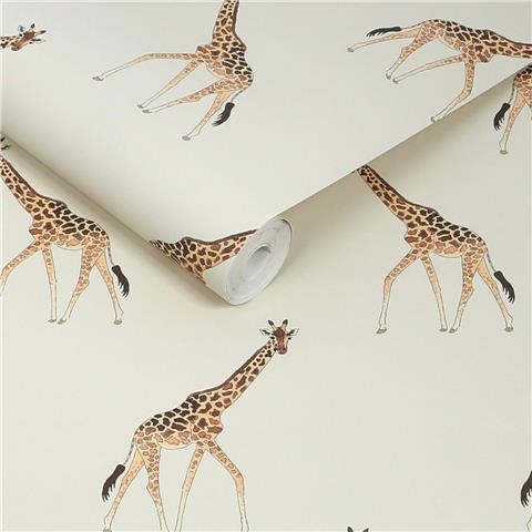 Sophie Allport Giraffe Wallpaper 146862 Off White
