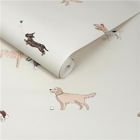Sophie Allport Doggy Daycare Wallpaper 146866 Off White